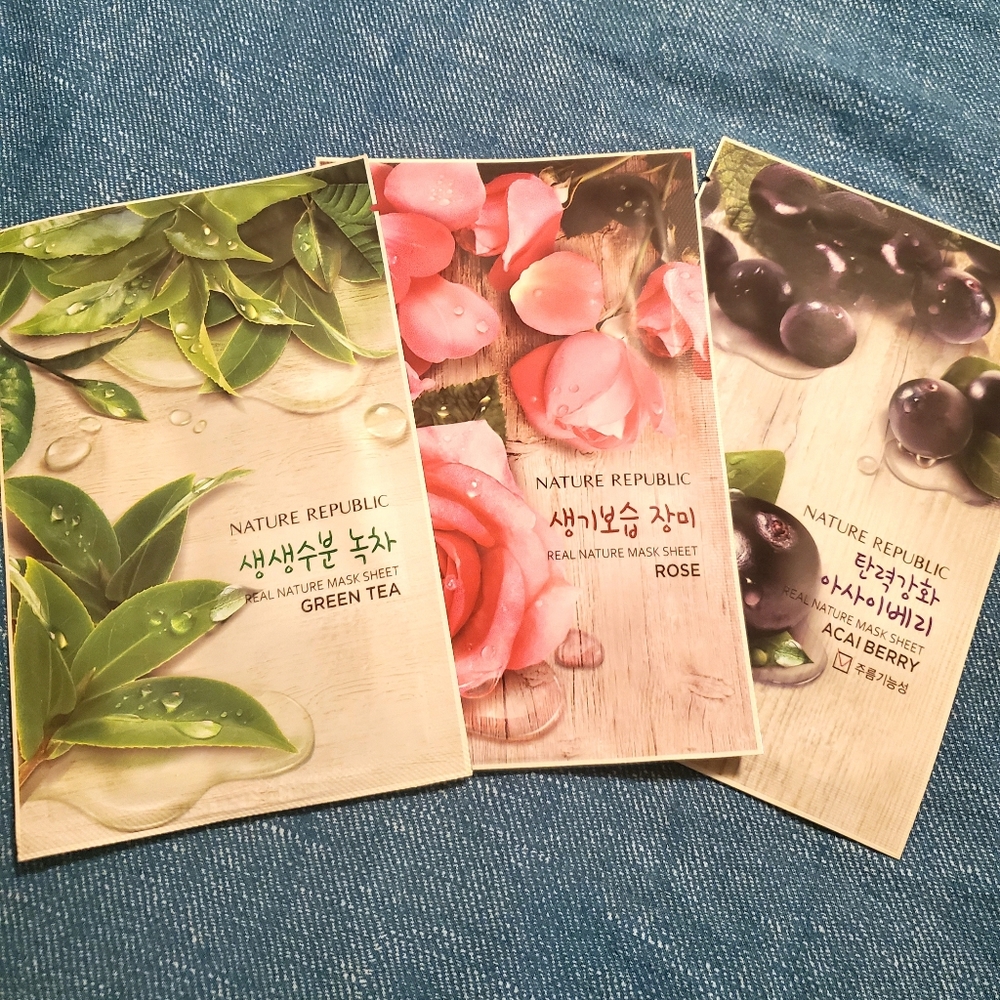 Bundle 3 Korean sheet mask